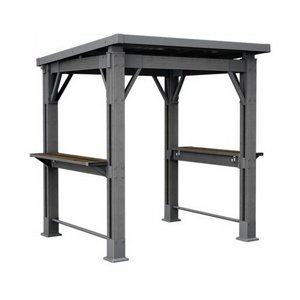 גזיבו בר - פרגולה ובר חום אגוז כתר KETER גזיבו בר - פרגולה ובר חום אגוז כתר KETER