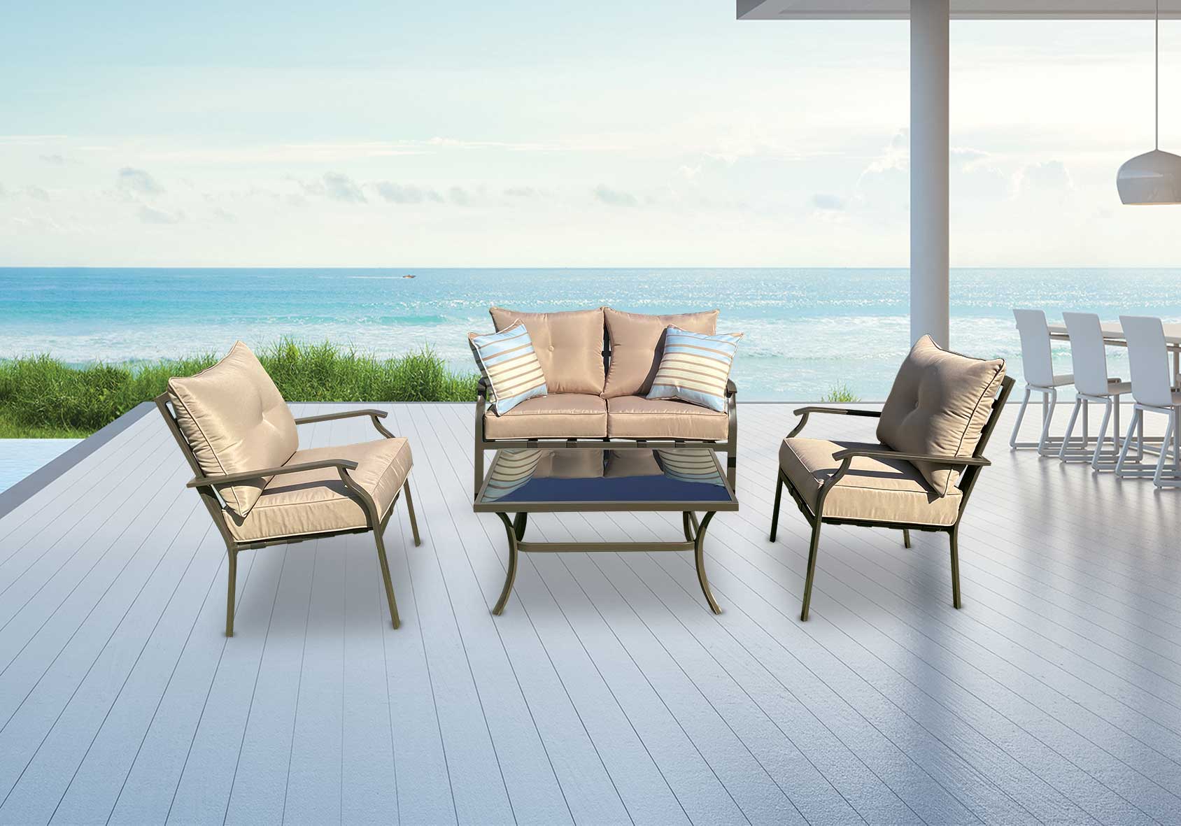 מערכות ישיבה לגינה מתכת